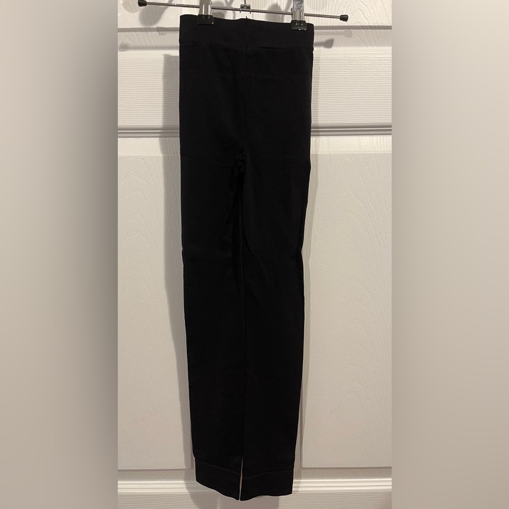 Mondor black footless figure skating tights